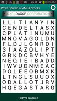 Wall Street Word Search AMEX Affiche