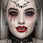 Maquillage vampire Halloween icône