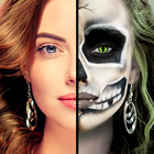 Halloween Foto: Make-up&Masken Zeichen