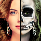 Halloween Photo:  Makeup&Masks آئیکن