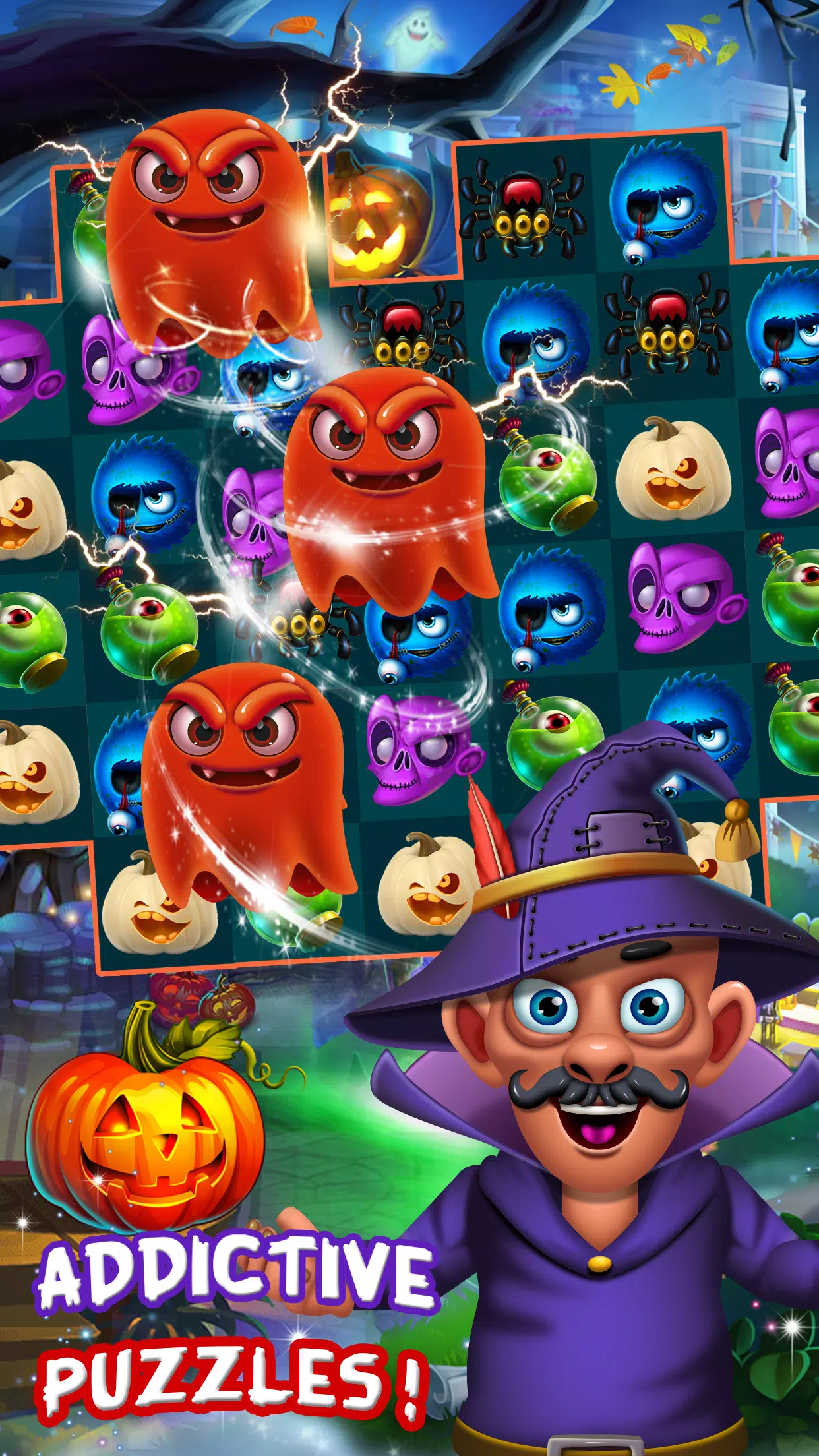 Jogo Halloween Match 3 no Jogos 360