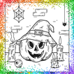 Glitter Halloween Coloring