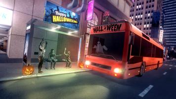 halloween monster city bus: course de nuit sim 200 capture d'écran 3