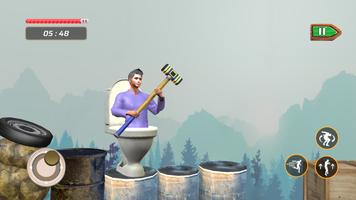 Pot Man Hammer Man Climber 3D capture d'écran 2