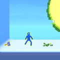 Hammer and pixel art