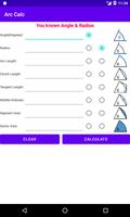 Arc Calculator - Circle Solver Affiche