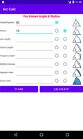 Arc Calculator - Circle Solver capture d'écran 1