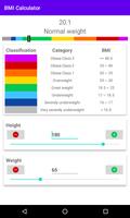 BMI Calculator - Know your BMI poster