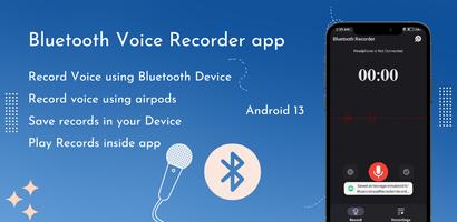 Bluetooth & headphone Recorder पोस्टर