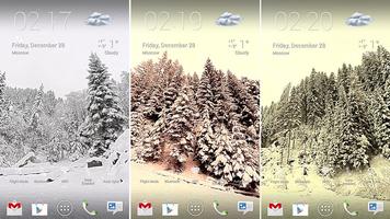 Schneefall 360° Live Wallpaper Plakat