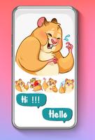 Hamster STICKERS FOR WhatsApp  poster