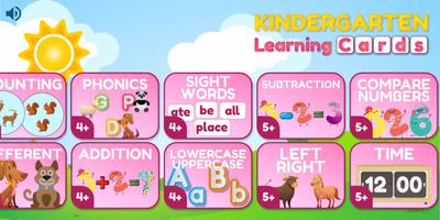 Preschool and Kindergarten Learning Cards - Free screenshot 1