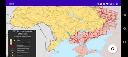 Ukraine Real Time War Map plakat