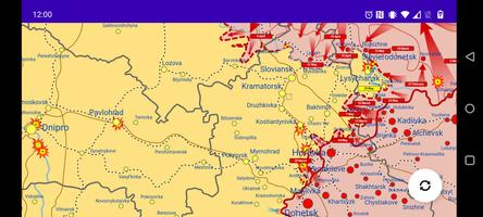 Ukraine Real Time War Map syot layar 1