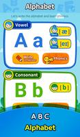 English Alphabet and ABC Phoni Affiche