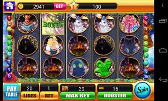 Alice in Magic World Slots-Vegas Slot Machine Game Poster