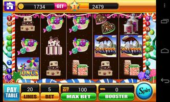 Candy Slots - Slot Machines Free Vegas Casino Game पोस्टर