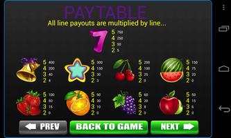 Classic 777 Fruit Slots -Vegas Casino Slot Machine imagem de tela 2