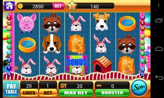 Puppy Slots - Happy Pet - Vegas Slot Machine Games Ekran Görüntüsü 2