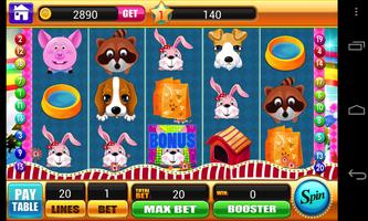 Puppy Slots - Happy Pet - Vegas Slot Machine Games تصوير الشاشة 2