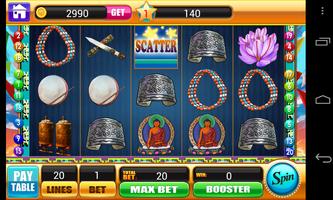 Tibet Buddha Slots Machine Free Vegas Casino Games Affiche
