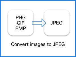 JPEG Converter-PNG/GIF to JPEG Affiche