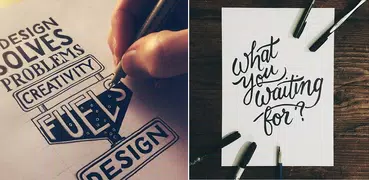 Design de arte de letras de mão