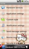 Handcent Skin (Hello Kitty) تصوير الشاشة 3