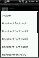 Handcent Font Pack4 imagem de tela 1