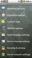 Handcent SMS Turkish Language capture d'écran 1