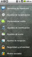 Handcent SMS Spanish Language تصوير الشاشة 1
