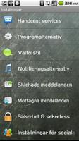 Handcent SMS Swedish Language تصوير الشاشة 1