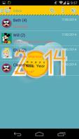 Handcent 6 Skin(New Year 2014) پوسٹر