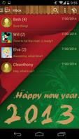 Handcent 6 Skin New Year2013 plakat