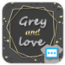 Grey love skin for Next SMS APK