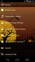 Handcent 6 Bewitched Halloween captura de pantalla 3