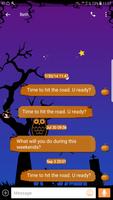 Halloween Night skin for Next SMS capture d'écran 3