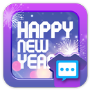 Happy New year 2019 skin 1 for Handcent Next SMS APK