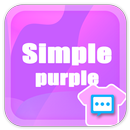 Next SMS Simple purple skin APK