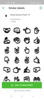 WASticker Hand Emojis Stickers capture d'écran 3