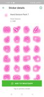 WASticker Hand Emojis Stickers Affiche