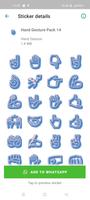WASticker Hand Emojis Stickers capture d'écran 1