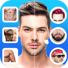 Photoeditor men body face hair أيقونة