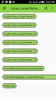 Kicau Cucak Rante || Ranting capture d'écran 2