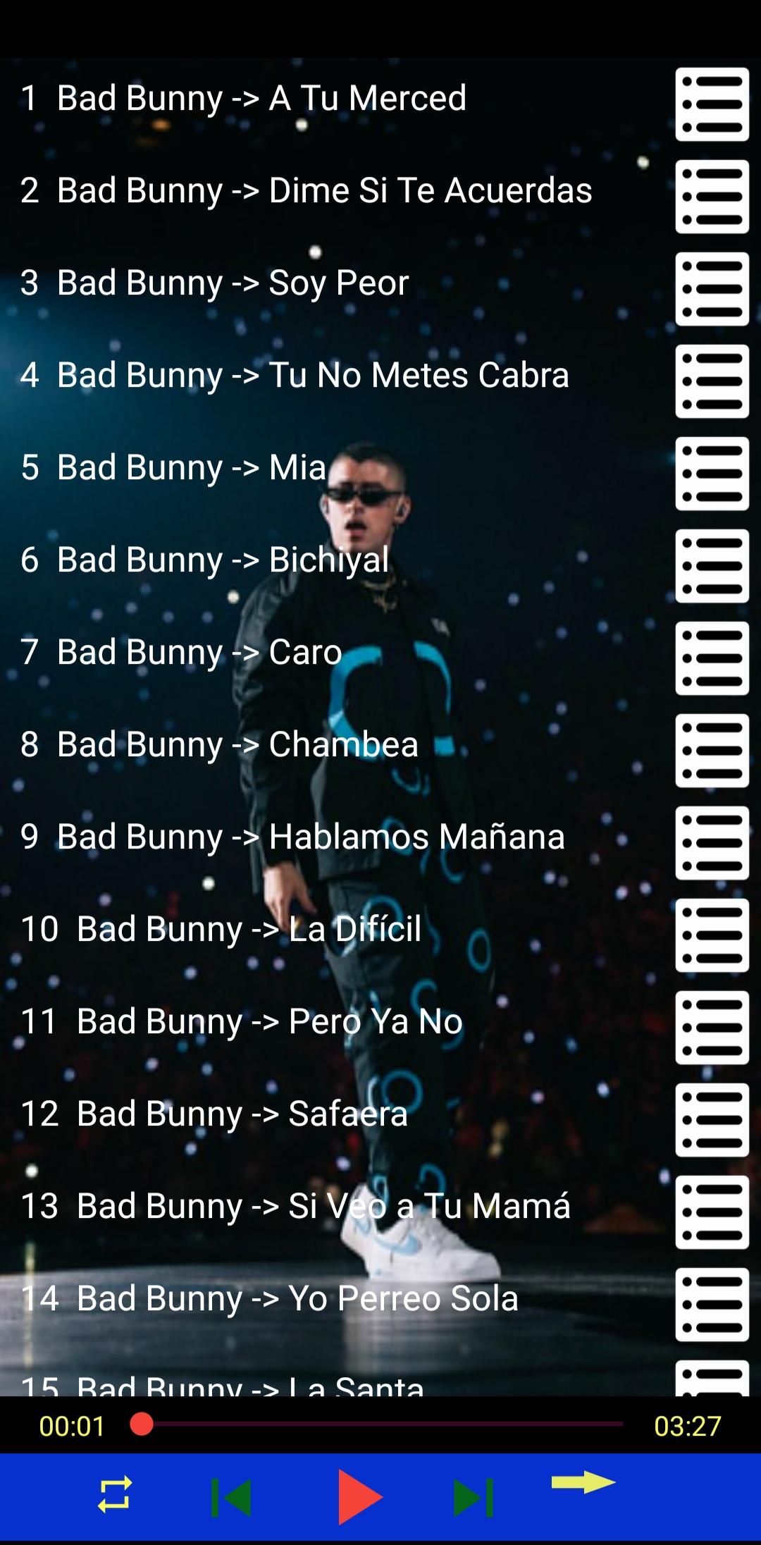 Descarga de APK de Bad Bunny Todas las canciones para Android