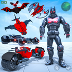 Bat Hero Man Game : Robot Game آئیکن