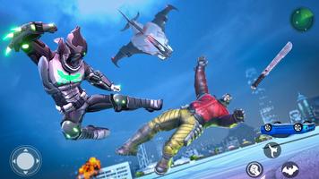 Bat Robot Man Game: Robot Game تصوير الشاشة 2
