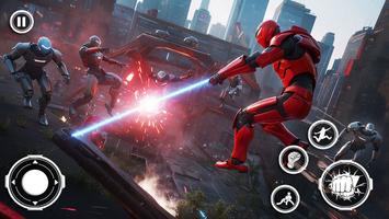 Flying Iron Robot الملصق