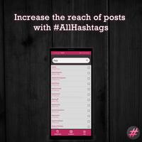 برنامه‌نما AllHashtag, hashtag Generator عکس از صفحه