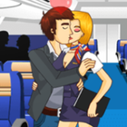 ikon Air Hostess Kissing Games Girl